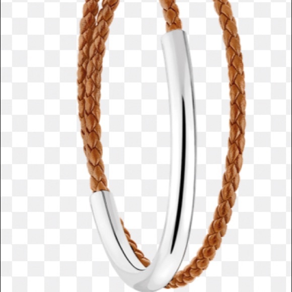 New $250 Christofle Tan Duo Complice Bracelet - Picture 2 of 4